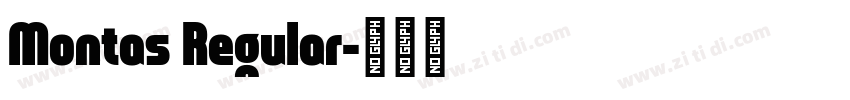 Montas Regular字体转换